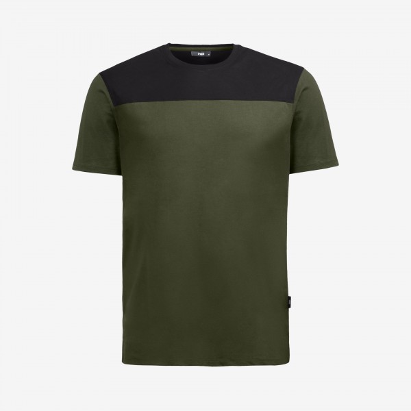 FHB KNUT T-Shirt Herren, oliv-schwarz, 822200-1520