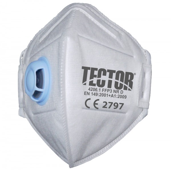 TECTOR® Faltmaske FFP3 4206 m. Ausatmeventil 12 Stück