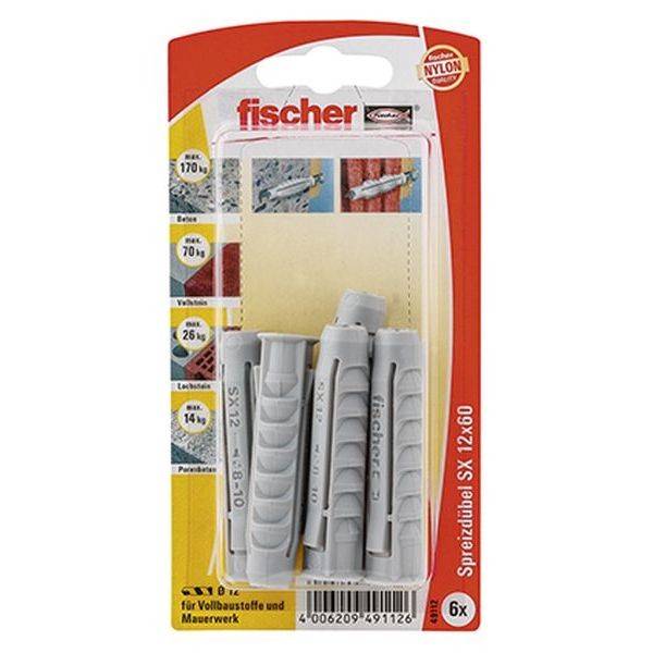 Fischer Dübel SX 12x60 K (6), 049112