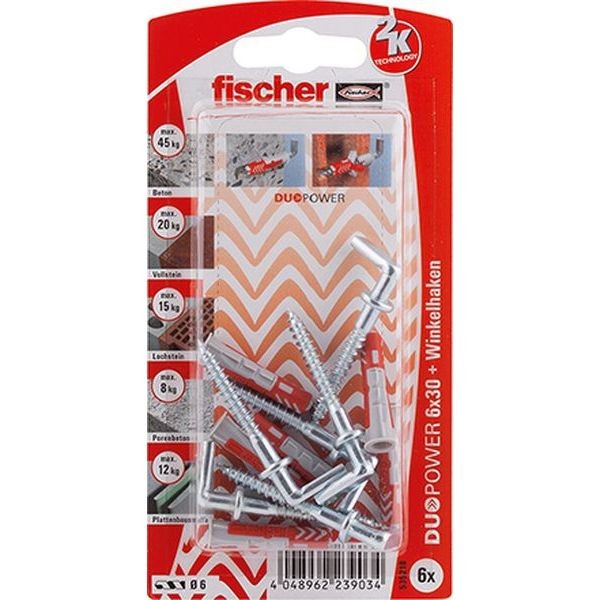 Fischer DUOPOWER 6x30 WH K (6), 535218