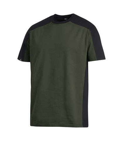 FHB T-Shirt, zweifarbig MARC 90690 1520-oliv-schwarz