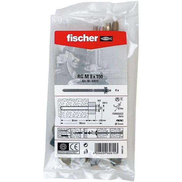 Fischer Ankerstange RG M8x150 B (4), 062615
