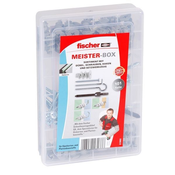 Fischer Meister-Box GK + Schrauben + Haken (100), 513892