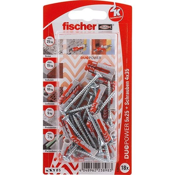 Fischer DUOPOWER 5x25 S K (18), 535213