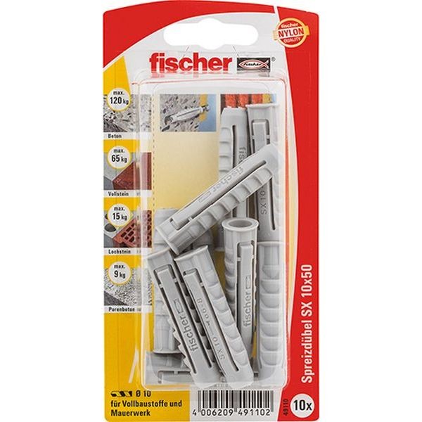 Fischer Dübel SX 10x50 K (10), 049110