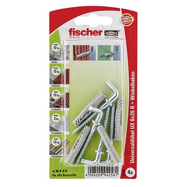 Fischer Universaldübel UX 6x35 WH K (4), 094258