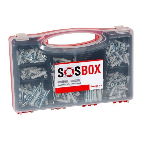 fischer SOS-Box Dübel S + FU + Schrauben, 360-tlg, 533629