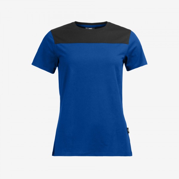 FHB KIRA T-Shirt Damen, royalblau-schwarz, 822210-3620