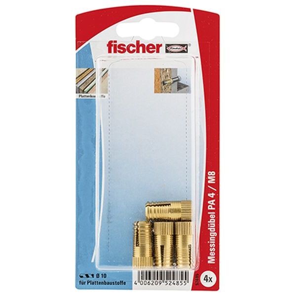 Fischer Messingdübel PA 4 M8/25 K (4), 052485