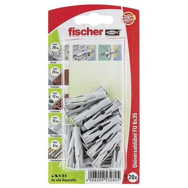 Fischer Universaldübel FU 6x35 K (20), 053280