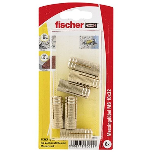 Fischer Messingdübel MS 10x32 K (6), 090522