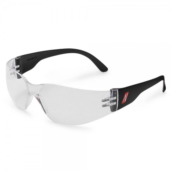 NITRAS VISION PROTECT BASIC, Schutzbrille, schwarz, Sichtscheiben klar, EN 166