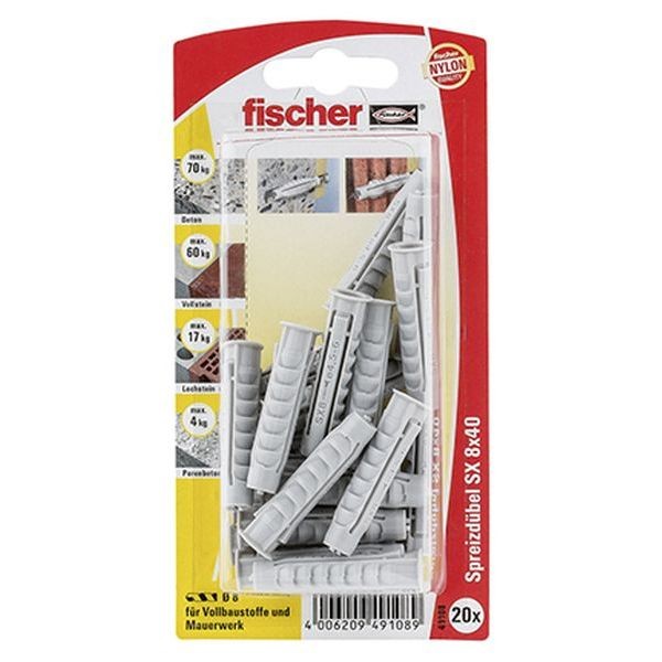 Fischer Dübel SX 8x40 K (20), 049108