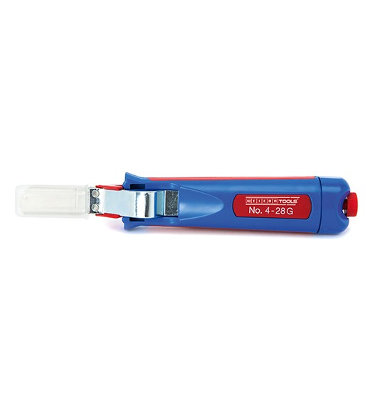 WEICON Kabelmesser 4-28G blau/rot, Blister, 50054428