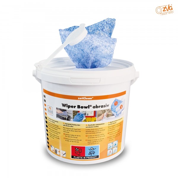 zetClean® Wiper Bowl® abrasiv (Spendereimer) 72 Tücher, 50144-000