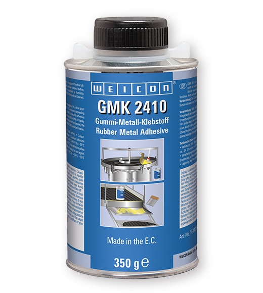 WEICON GMK 2410 Pinseldose 350 g, Gummi-Metall-Klebstoff, 16100350
