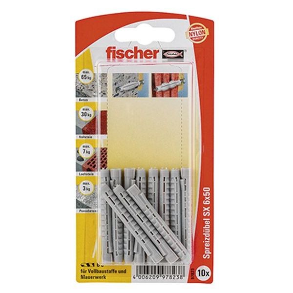 Fischer Dübel SX 6x50 K (10), 097823