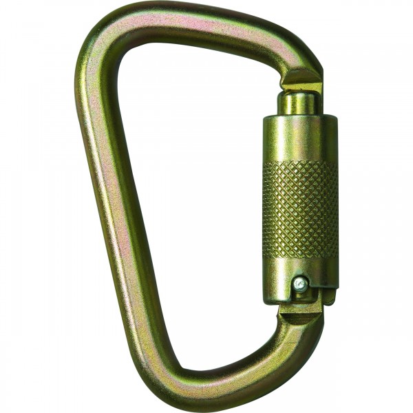 Zarges Twist-lock Karabiner Stahl, D-Form, 47819