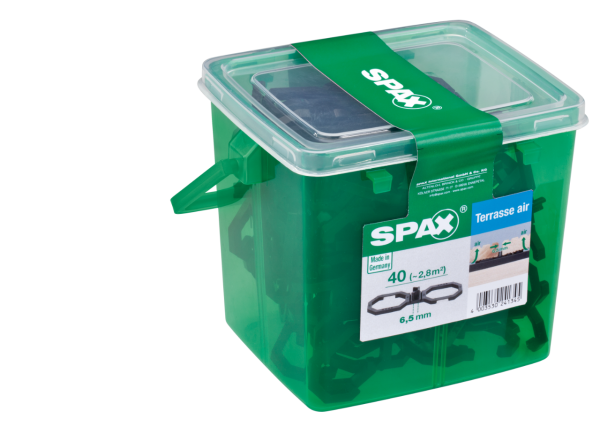SPAX® Air 6,5 Abstandhalter für Dielen von Holzterrassen, 40 Stück - 5009422564009