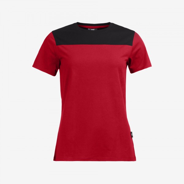 FHB KIRA T-Shirt Damen, rot-schwarz, 822210-3320
