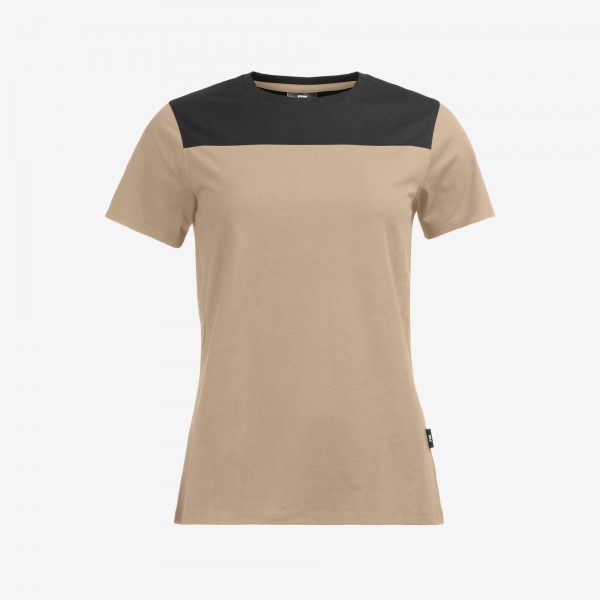 FHB KIRA T-Shirt Damen, beige-schwarz, 822210-1320