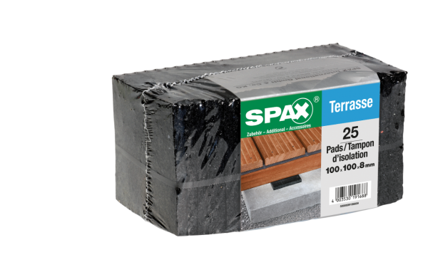 SPAX® Pads, 100 x 100 x 8 mm, 25 Stück, 5000009186609