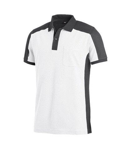 FHB Polo-Shirt KONRAD 91490 1012-weiß-anthrazit