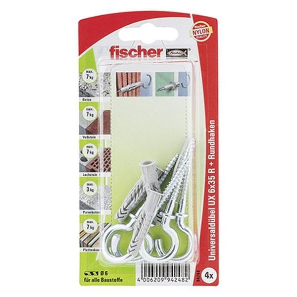 Fischer Universaldübel UX 6x35 RH K (4), 094248