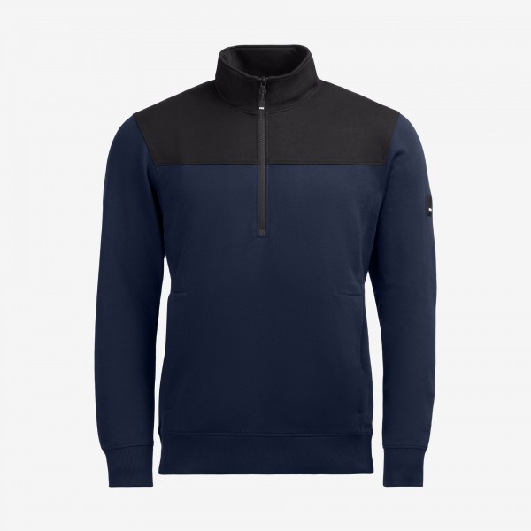 FHB ROB Zip-Sweatshirt, marine-schwarz, 821120-1620