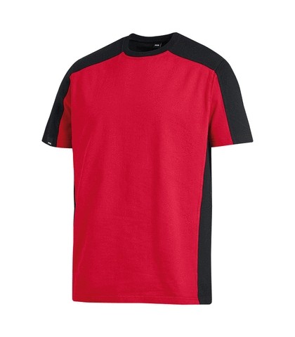 FHB T-Shirt, zweifarbig MARC 90690 3320-rot-schwarz