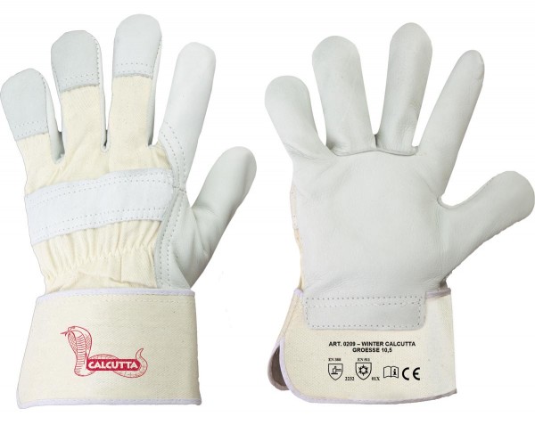 Winter Calcutta Stronghand® Handschuhe Rindvollleder, Natur, CAT. 2, 0209