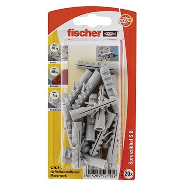 Fischer Dübel S 8 K (20), 052118