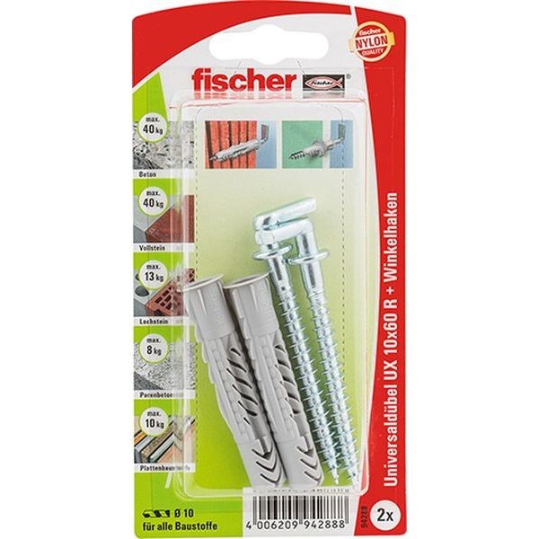 Fischer Universaldübel UX 10x60 WH K (2), 094288