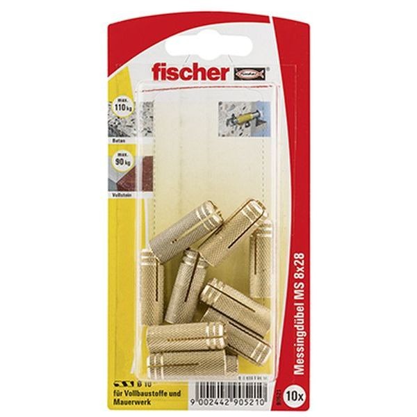 Fischer Messingdübel MS 8x28 K (10), 090521