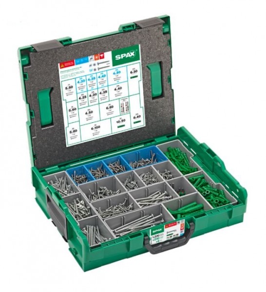 SPAX® Montagekoffer L-BOXX, Elektriker-Set, groß 5000009160319